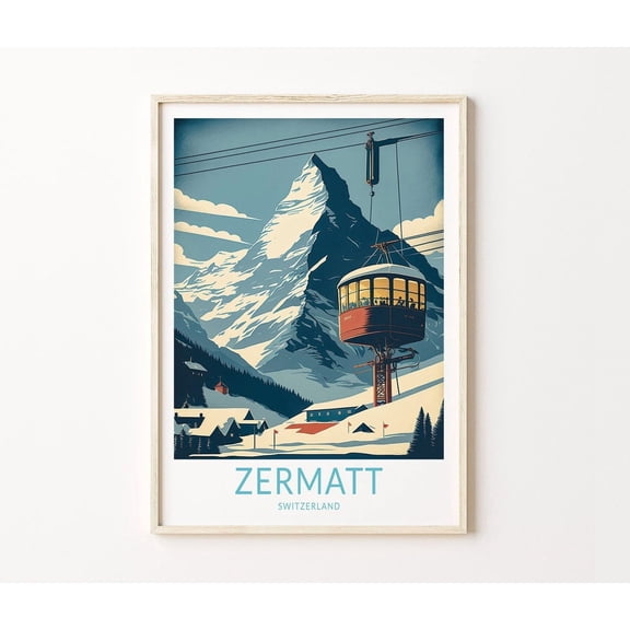 Zermatt Switzerland Valais Canton Wall Art Home Decor