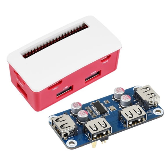 Zero 2 W WH 3A 3B Plus 3 Hub Board - 4 Ports for USB Devices