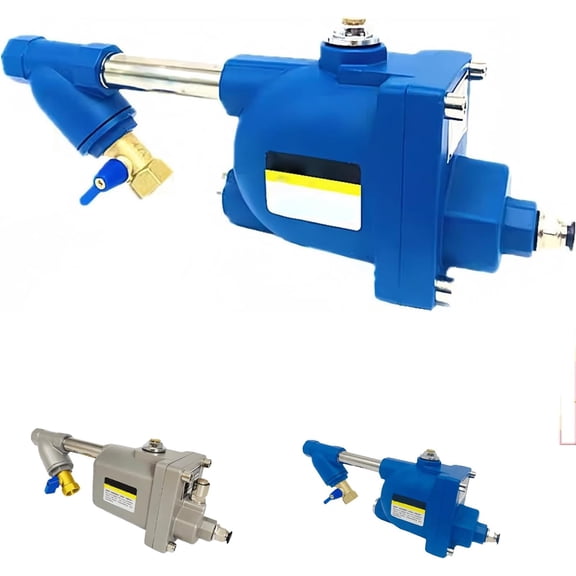 Zero Air Loss Automatic Drain Valve, Fully Automatic Zero Air Loss Air Compressor Auto Drain for Industrial Compressed Air Systems (Blue)