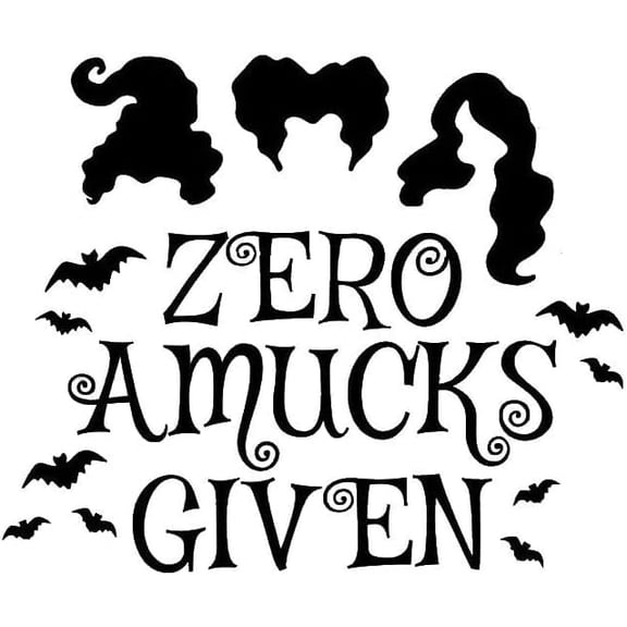 Zero Amucks Given Hocus Pocus 6 Inch Professional Sticker for Truck, Car, Tumbler, Cup, Laptop, Decor, Locker, Table, Window