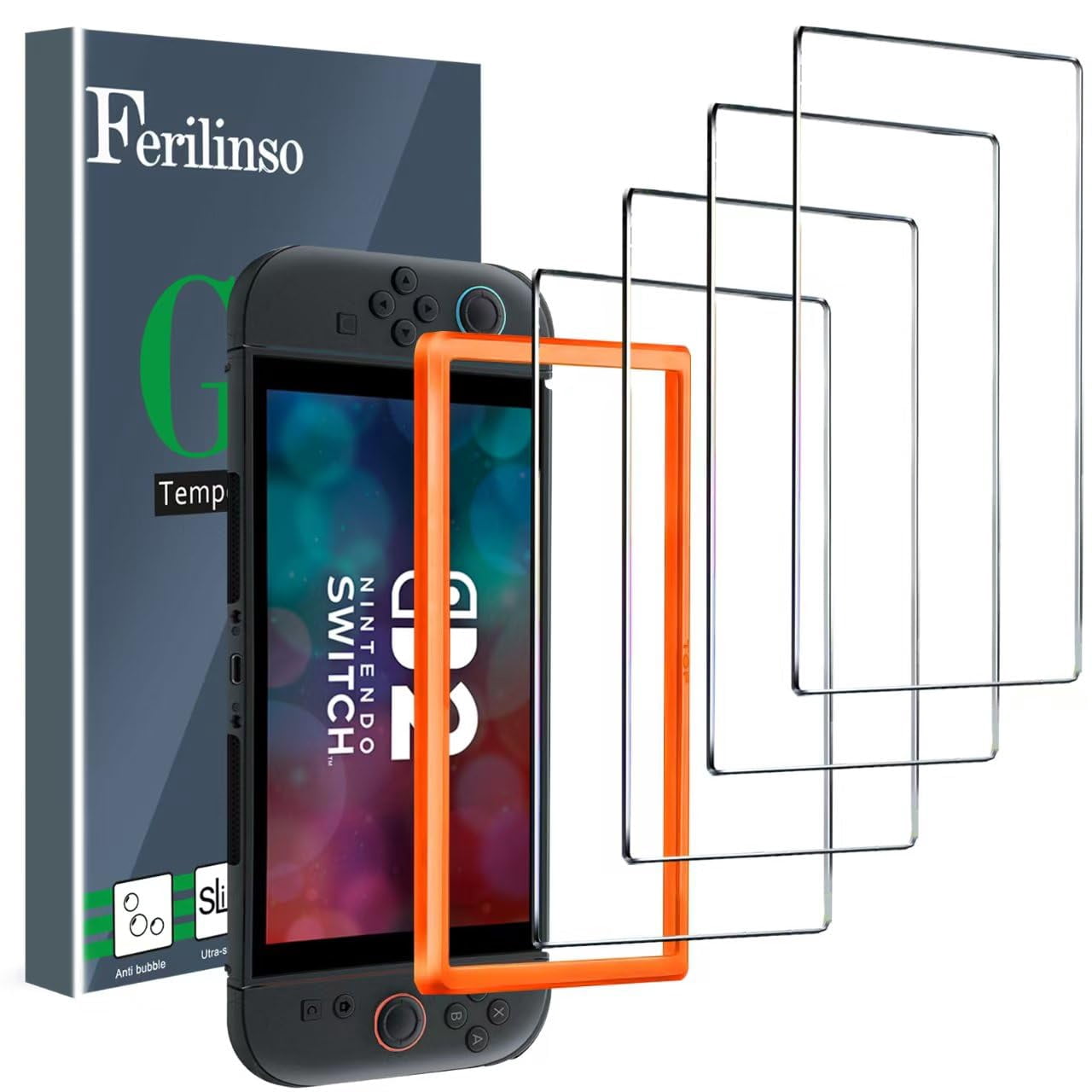 [Zero Bubble Install] 4Pack Tempered Glass Screen Protector for ...