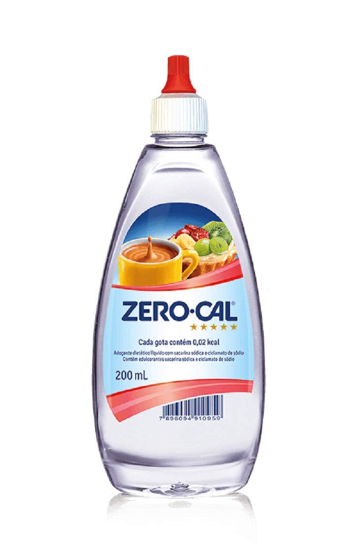 Zero Cal Sweetener Drops 6.6oz - Zero Cal Adoçante Dietético Liquido 200ml (1 Bottle)