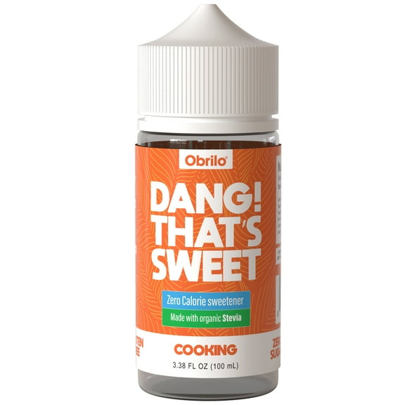 Zero-Calorie Sweetener Drops w/ Organic Stevia - Sugar-Free, Keto & Diabetic Friendly, Non-GMO, Liquid Sugar Substitute - 100mL (Cooking)