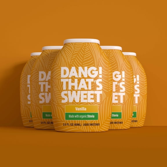 Zero-Calorie Sweetener Drops w/Organic Stevia - Sugar-Free, Keto & Diabetic Friendly, Non-GMO, Liquid Sugar Substitute - 5 Bottles 2.0 fl oz (Vanilla)