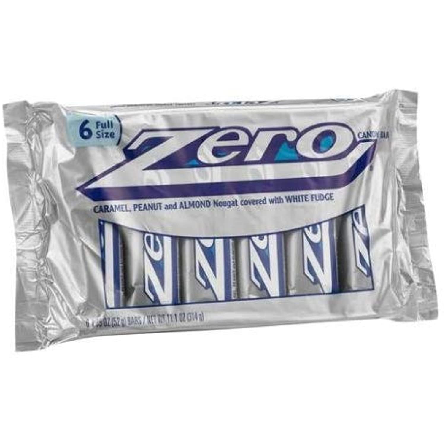 Zero Candy Sign Zero Candy Bars, 1.85 Oz, 6 Count - Walmart.com
