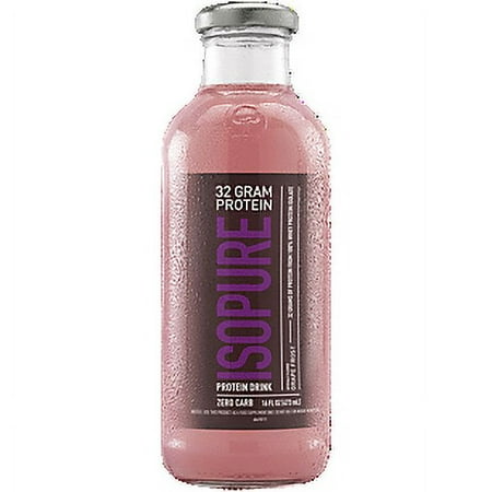 Zero Carb 100% Whey Protein Isolate Drink - Grape Frost (12 Drinks, 16 Fl Oz. Each)