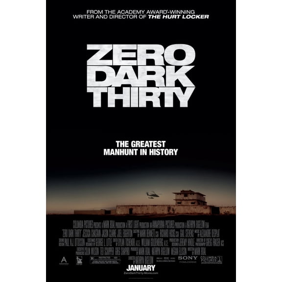 Zero Dark Thirty poster Metal Sign 8inx 12in Metal Art Print 8x12 Square Adults Poster Time