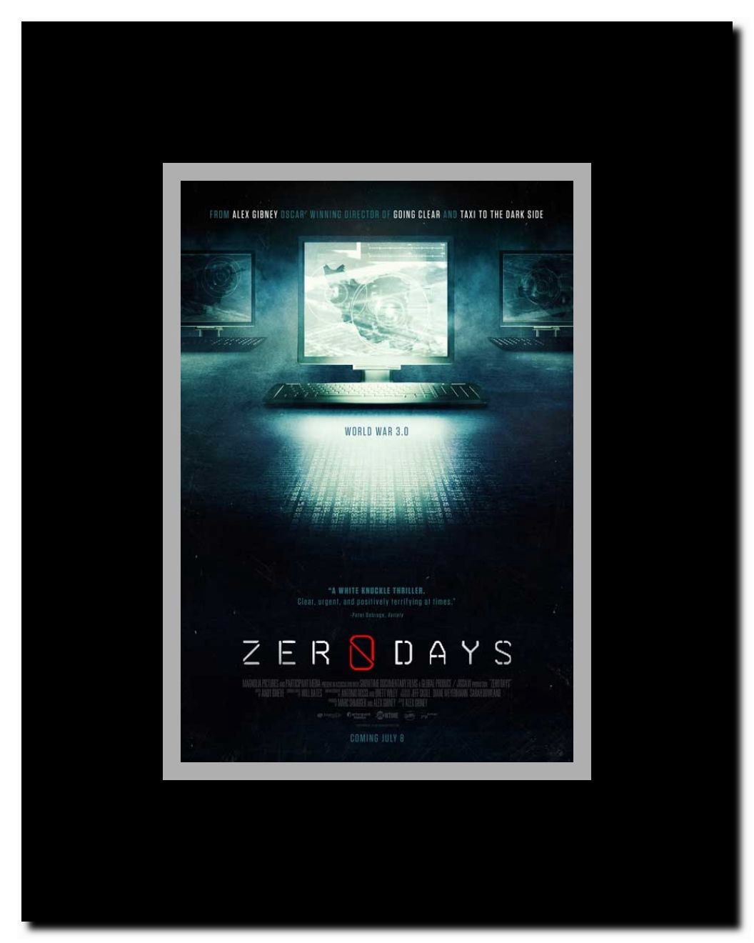 Zero Days Framed Movie Poster
