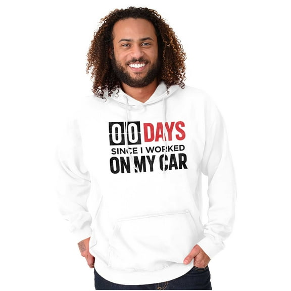 Zero Days Worked On Car Grease Monkey Hoodie Sweatshirt Women Men Brisco Brands S
