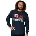 thumbnail image 1 of Zero Days Worked On Car Grease Monkey Plus Size Long Sleeve Graphic Tee Shirt Brisco Brands 3X, 1 of 5