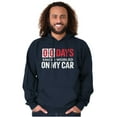 thumbnail image 1 of Zero Days Worked On Car Grease Monkey Unisex Plus Fleece Graphic Hoodie Brisco Brands 2X, 1 of 5