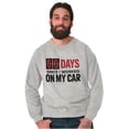 thumbnail image 1 of Zero Days Worked On Car Grease Monkey Unisex Plus Fleece Graphic Sweatshirt Brisco Brands 2X, 1 of 5