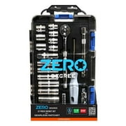 27-PIECE 1/4 DRIVE SAE MECHANICS TOOL SET - WITH ZERO-DEGREE GEARLESS RATCHET