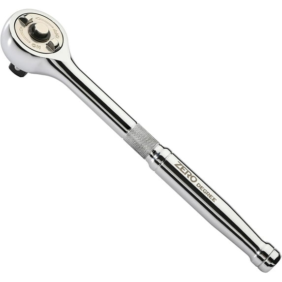 Zero Degree 3/8" inch Drive Gearless Socket Wrench Ratchet Nickel Plated 1" Turning Arc 38151