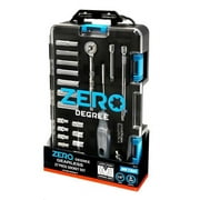 Zero Degree 38129 27pc 1/4 DR Metric Socket Set with Gearless Ratchet