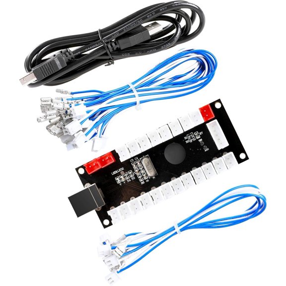 Zero Delay Arcade USB Encoder Pc to Joystick for Mame Jamma & Other Pc Fighting for Style Arcade Joystick & HAPP Style Arcade Buttons