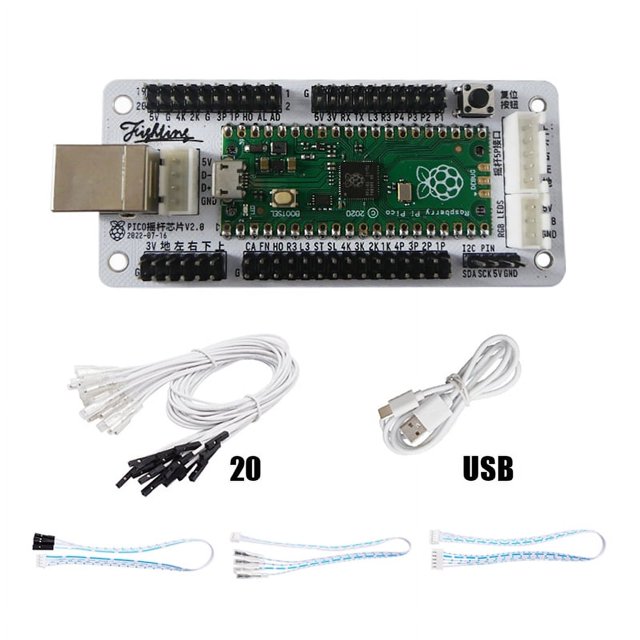Zero Delay Raspberry Pi Pico Expansion Chip RGB OLED Control Joystick