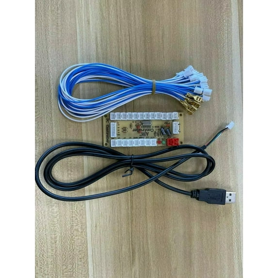 Zero Delay USB Arcade Encoder Kit for PC, MAME & JAMMA, DIY Joystick & Button Setup, 4.8mm Button Compatible, Easy Installation, Perfect for Home Arcade Machine Builds