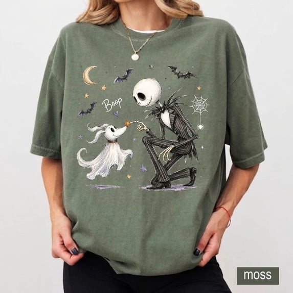 Zero Dog Boop Halloween Skeleton Comfort Shirt - Walmart.com
