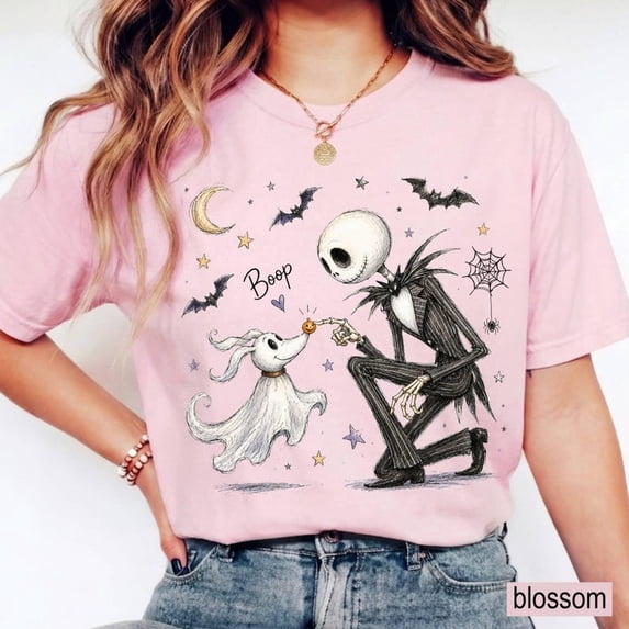 Zero Dog Boop Halloween Skeleton Comfort Shirt - Walmart.com