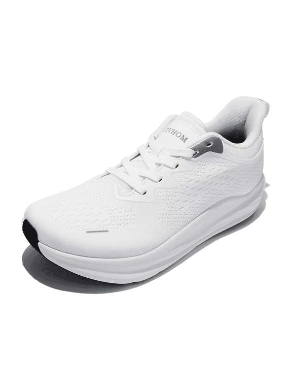 Men’s Extra Wide Toe Box Barefoot Walking Sneakers, Non-Slip Rubber Sole, Breathable Mesh for Walking Gym Training Travel and Casual Wear White US 11