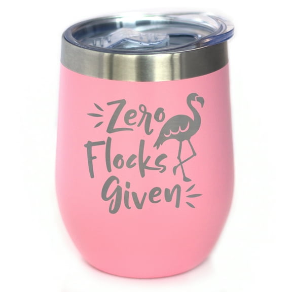 Bevvee Insulated Wine Tumbler 12 oz Zero Flocks Gifts for Wine Lovers Tumblers