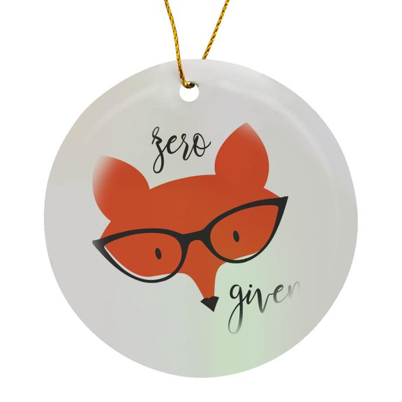 3drose, Zero Fox Given, Circle Porcelain Ornament