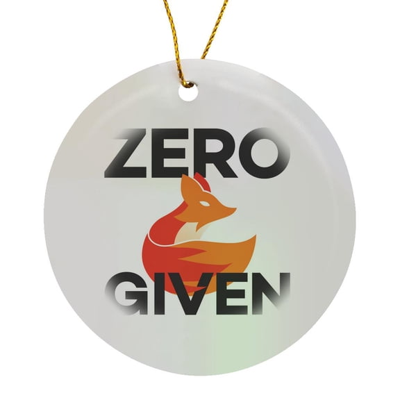 3drose, Zero Fox Given, Circle Porcelain Ornament