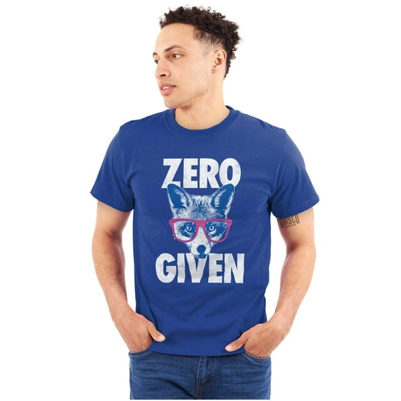 Zero Fox Given Cute Sarcastic Humor Men's Graphic T Shirt Tees Brisco Brands X