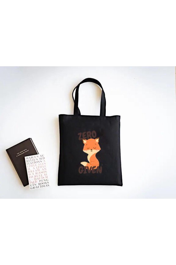 Zero Fox Given Funny Fox Pun Animal Sly Cunning Sarcasm Tote Bag, a gift just for you