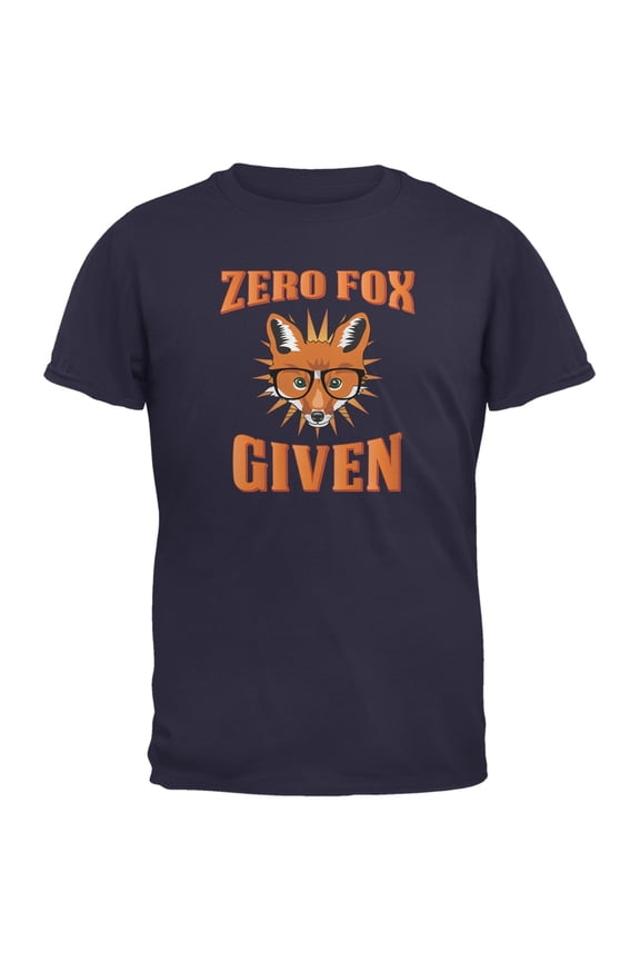 Zero Fox Given Navy Adult T-Shirt - Small