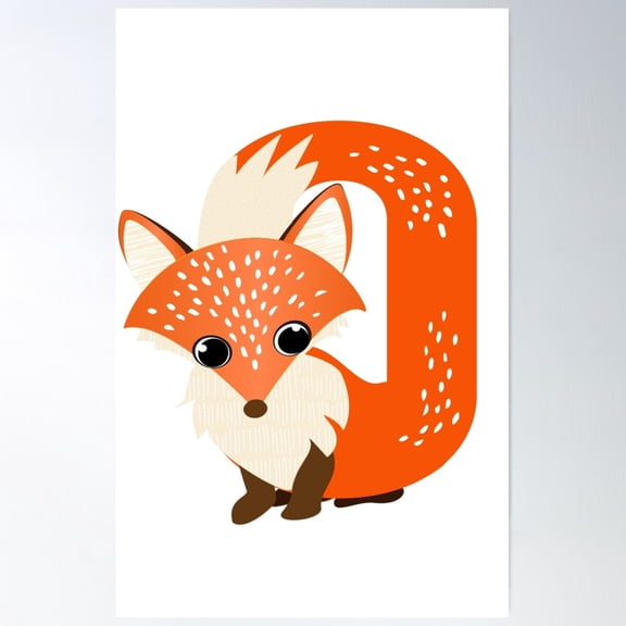 Zero Fox Poster Wall Art, Modern Wall Decor For Living Room Bedroom, 12x18 UNFRAMED