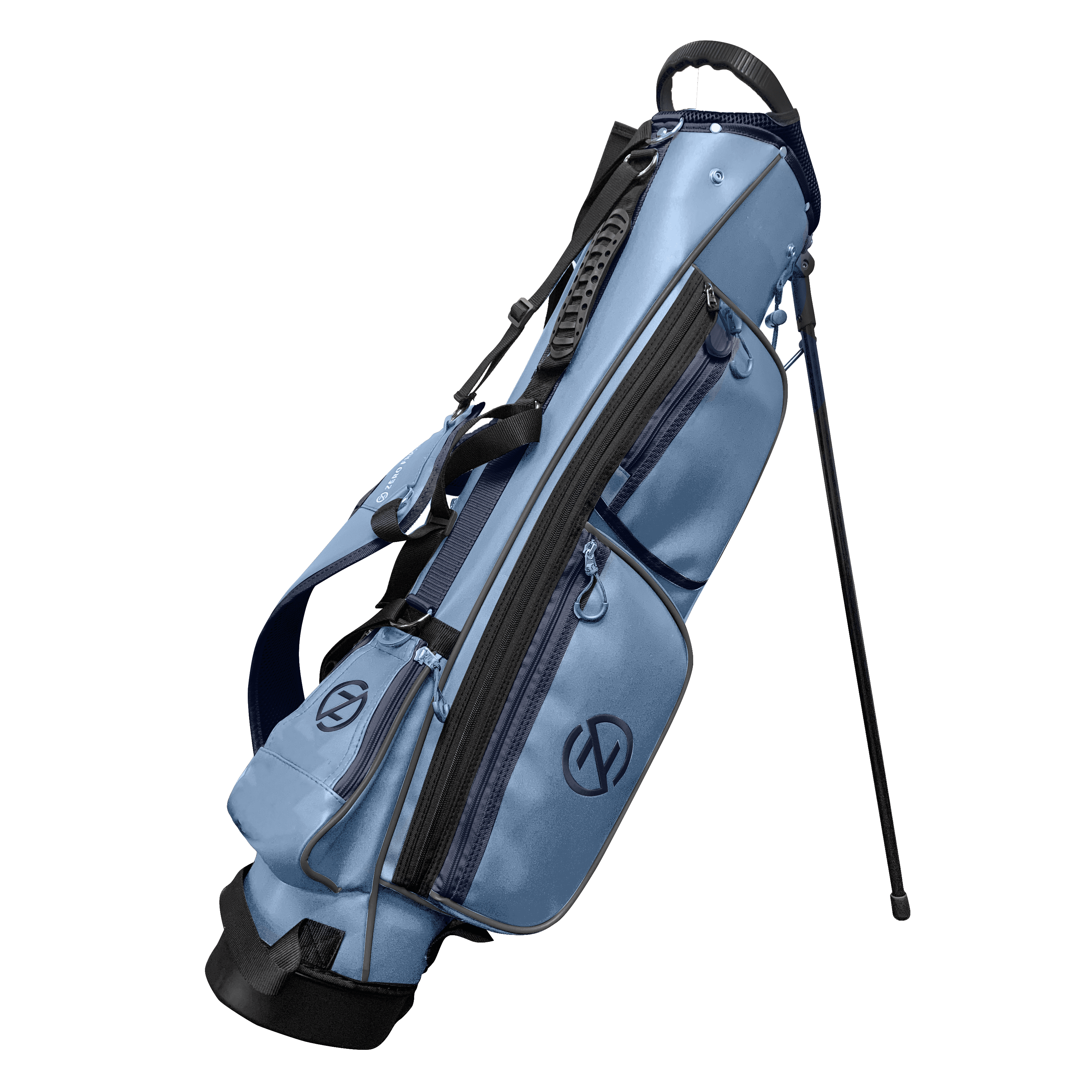 Zero Friction 5 Pocket Golf Pencil Bag - Light Blue