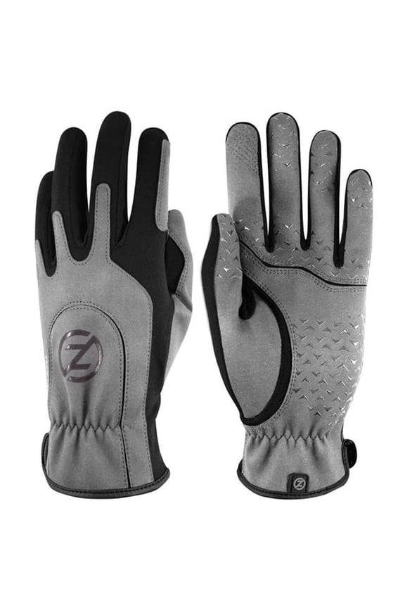 One Size Fits All Silicone Black/Gray Gloves