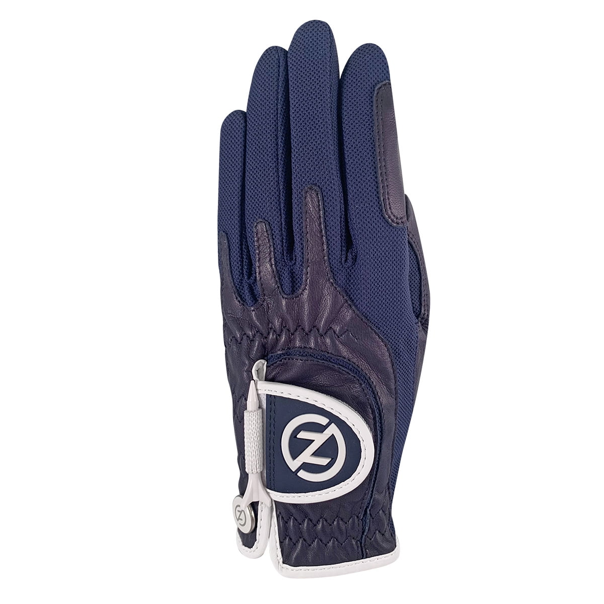 Zero Friction Ladies Cabretta Elite Golf Glove, Navy, LH