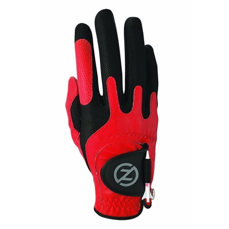 Zero Friction Men's Golf Glove, One Size, Red, Right Hand
