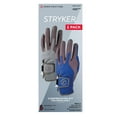 thumbnail image 1 of Zero Friction Men's Stryker Golf Glove 2Pk, Grey/Blue, LH, 1 of 4
