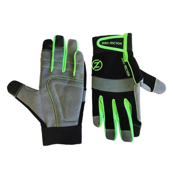 Zero Friction Men's Universal Fit Ultra Suede Gloves, Green