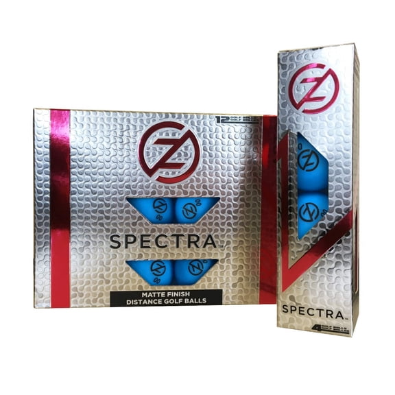 Zero Friction Spectra Golf Balls, Neon Blue, 12 Pack