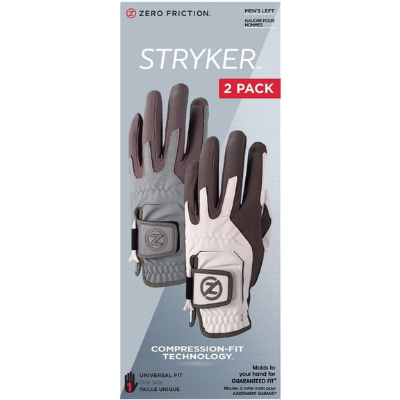 Zero Friction Universal Fit Golf Glove - Pack of 2