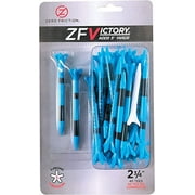 Zero Friction Victory 5 Prong 2-3/4 Cyan Blue Golf Tees