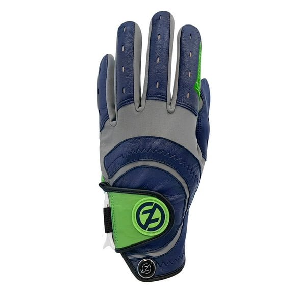 Zero Friction Xtreme Glove (LEFT, Lime/Navy/Grey) UNIVERSAL FIT Golf NEW