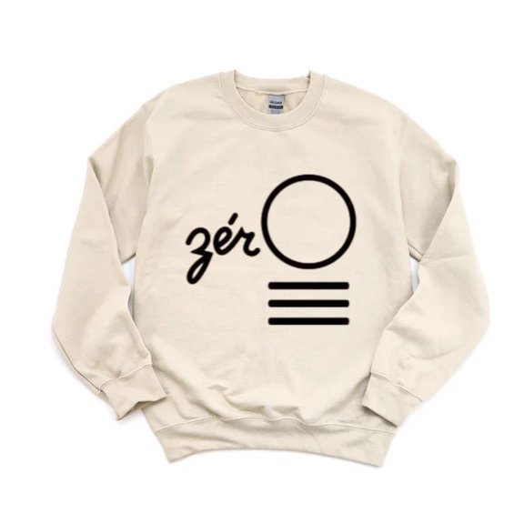 Zero Funny Number Nothing Null Void Sarcasm Humor Cute Sweatshirt, for men & women, up to size 5XL