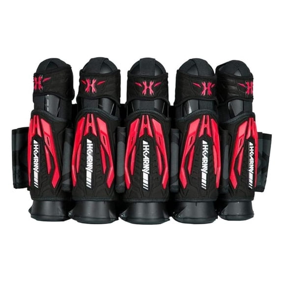 Zero G 2.0 Paintball Harness 5+4 Pod Pack - Black/Red
