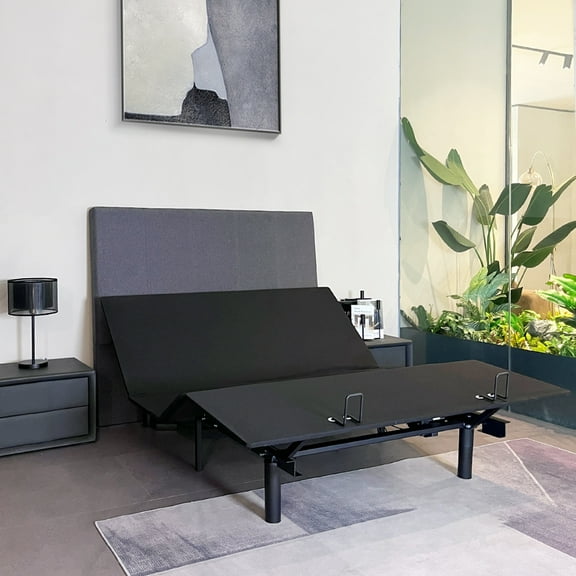 Zero Gravity Adjustable Bed with Wireless Remote，Under Bed Lighting ＆ 2 USB Ports