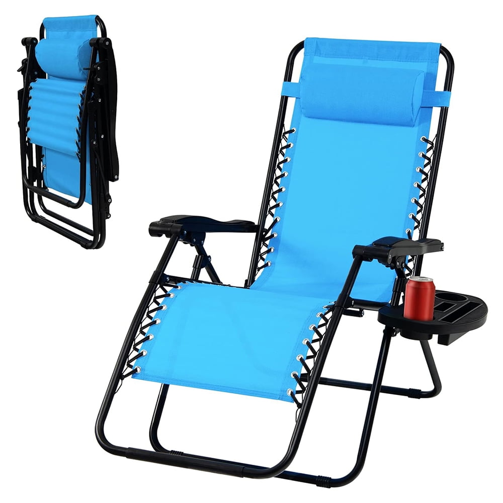 Zero Gravity Chair, Folding Patio Lounge Chair Adjustable Outdoor ...