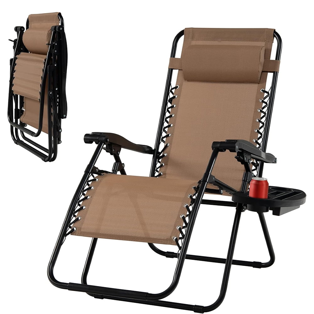 Zero Gravity Chair, Folding Patio Lounge Chair Adjustable Outdoor ...