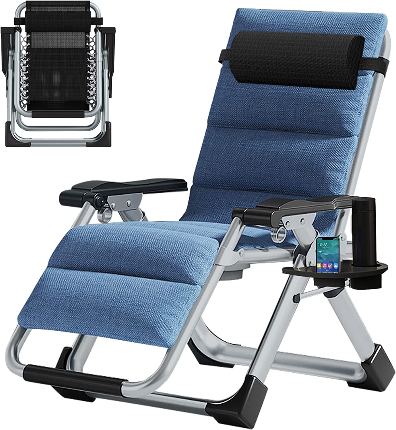 Zero Gravity Chair, Lawn Recliner, Reclining Patio Lounger Chair ...