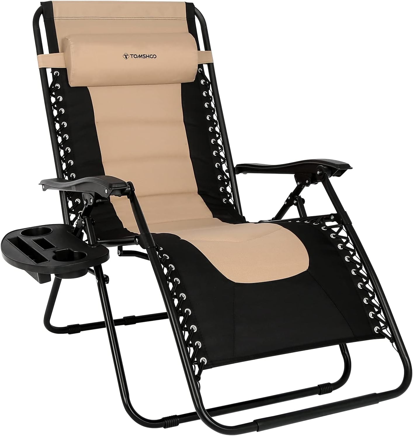Zero Gravity Chair Patio Chair Folding Camping Chairs with Cup Holder