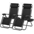 Zero Gravity Chair Patio Chair Folding Camping Chairs with Cup Holder